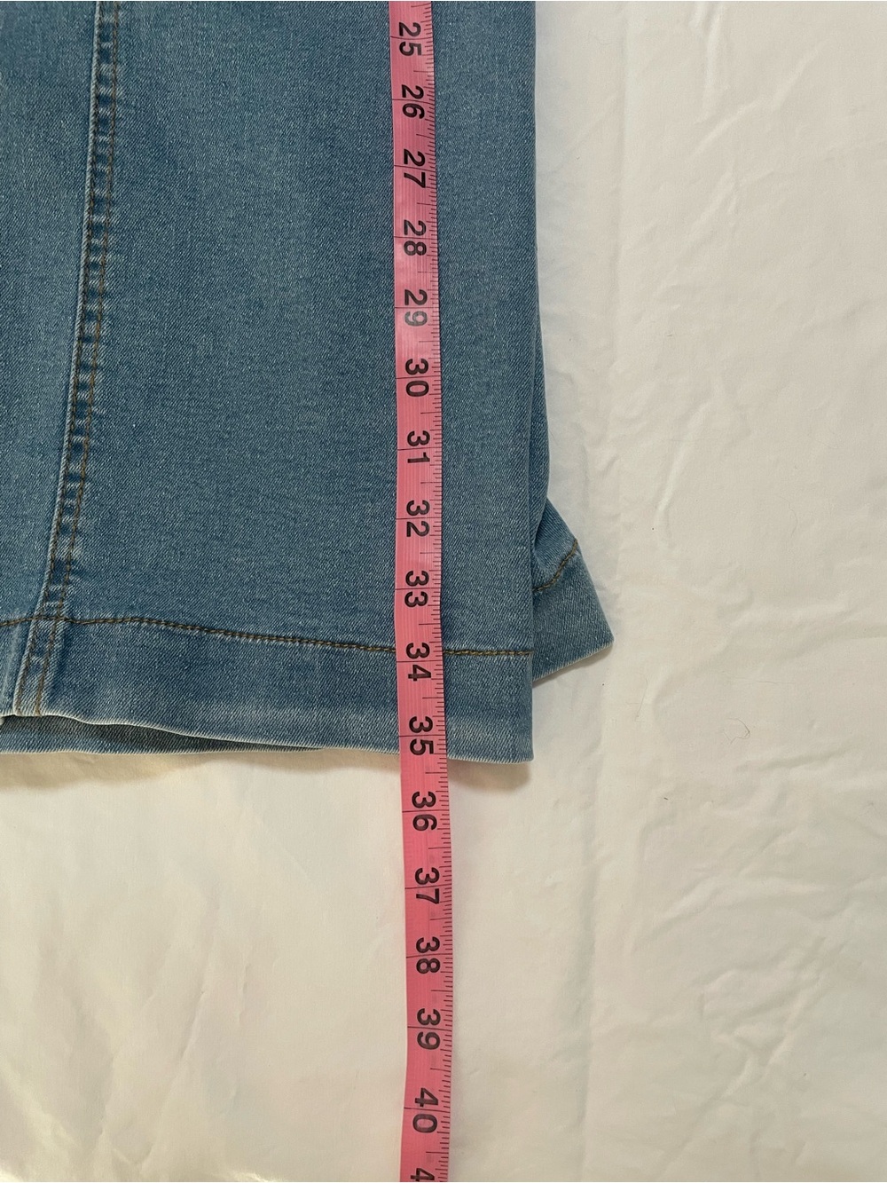 Source Unknown Blue Denim Maxi Skirt with Front Buttons - Picture 4 of 4